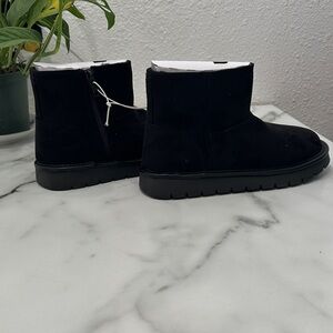 Black Suede‎ Ankle Boots Size 6